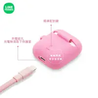 在飛比找ETMall東森購物網優惠-撿漏 line布朗熊airpods3代pro2蘋果2代藍牙耳