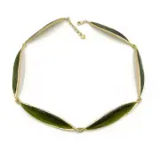 Michael Vincent Michaud EUCALYPTUS SAGE GREEN NECKLACE 4089 D