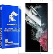 [ArmorSuit] [2 Pack] MilitaryShield Screen Protector Designed for Samsung Galaxy S22 Ultra 6.8" Case Friendly (2022 Release) Anti-Bubble HD Clear Film - Made in USA