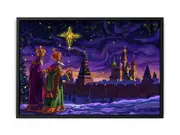 Christmas Star Framed Print Fine Art Poster Print