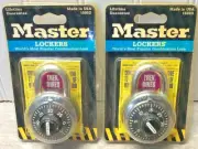 2-Master Combination Lockers Locks New School, Gym, Etc.