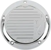 THRASHIN SUPPLY CO. TSC-3017-3 M8 - Derby Cover Finned - Chrome