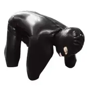 Faux Leather Lingerie Zipper Open Crotch + Breast Body Harness Fetish Wear
