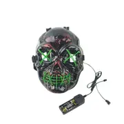 Holloween EL Cold Light Grimace Skull Maskgreen