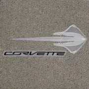 Lloyd Mats Ultimat Greystone Front Floor Mats For Corvette Stingray 2014-2018
