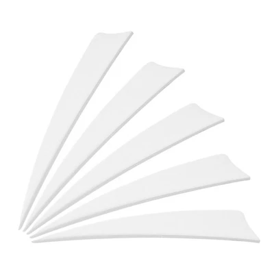 25Pcs 4 Inch Arrows Vanes Right Wing Arrow Feather Turkey Fletching, White