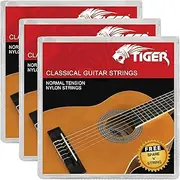 TIGER CGS-3-NY Classical Guitar Strings - Pack of 3 Sets