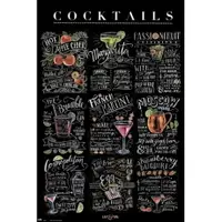 在飛比找樂天市場購物網優惠-LILY & VAL 雞尾酒調酒教學黑板 進口海報 居家裝飾