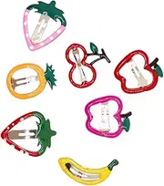 Lurrose 14pcs Hair Clip for Kids with Fruit Shape Hair Barrette for Girls