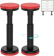 2Pcs Telescopic Support Rod, Adjustable Support Pole Heavy Duty 18-45cm, Cabinet Adjustable Support Bracket, Non-Slip Nylon Cabinet Lifting Bracket for Cabinet Ceiling Door Frame Sofa