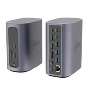Cruxtec Universal 17-in-1 Displaylink USB-C DisplayLink Docking Station