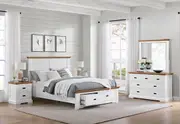CHARLSBOURG 4 Piece King Bed Dresser Suite