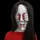 Full Face Mask Halloween Mask Long Hair Demon Mask Stage Performance Props