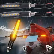 2X Motorcycle LED Turn Signals Blinker Light For Kawasaki Ninja 250R 500R 650R