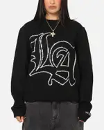 [X-LARGE] X-large La Knit Sweater Black - Size 2XL 2XL Black