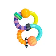 Sassy Baby Twist-A-Roo Rattle Play Teething Baby Interactive Fun Toy 3m+
