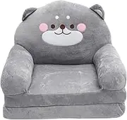 Elephant Shape Baby Soft Chair Folding Boys and Girls Sofa Stool Plush Seat for Boys and Girls Random Color