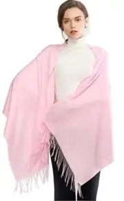 Women's Scarf Pashmina Shawls and Wraps for Evening Dress Bridesmaid Pink-1