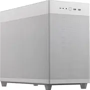 ASUS Prime AP201 33-Liter MicroATX White case with Tool-Free Side Panels and a Quasi-Filter mesh, with Support for 360 mm Coolers, Graphics Cards up to 338 mm Long, and Standard ATX PSUs