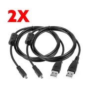 2X Sony Cybershot USB Cable Digital Camera & Battery Charging Cable