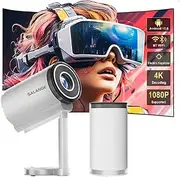Mini 1080P Projector X5 Portable 4K Video Supported Home Theater Video Beamer Compatible with Samsung Xiaomi and iOS