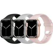 3 X Watch Straps Compatible with Apple 38/40/41mm Silicone Band for iwatch