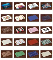 Place Mats Set of 4 No Wrinkle Dining Room and Kitchen Table Ambesonne