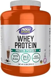 NOW Sports Dutch Chocolate Whey Protein, 6-Pound