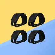 6 Pcs Bicycle Toe Clips Fixed Gear Pedals Car Strong Straps