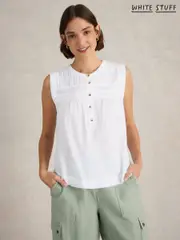 White Stuff White Isla Mix Blouse (F97359) | $113
