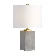 Uttermost 29237-1 Drexel 17 inch 60 watt Concrete Block Lamp Portable Light