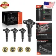 Lightweight Set of 4 Ignition Coils for Hyundai Elantra, Tucson, and Kia Models