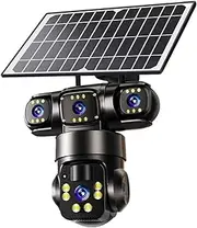 V380 PRO 12MP 4G Solar Security Camera - HD Outdoor, Night Vision, 2-Way Talk, Waterproof, Mobile Tracking​(Dual Lens)