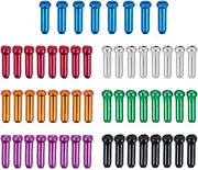 Cable Caps for Bike | 56x Aluminum Alloy Bike Cable End Crimps - Portable Shifter Inner Tips, Cycling Components & Parts for Road Mountain Cycle