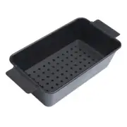 Pan with Insert Rack for Home Indoor Barbecue Tray Baking Loaf Pan Tool