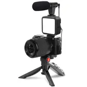 Vlogging LED Light Mobile Smartphone Vlog Kit Phone Video Selfie Stand Tripod AU