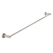 MEIR Round Brass Single Towel Rail - Champagne - 600mm