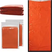 Thermal Sack Blanket, 2Pcs Emergency Sleeping Bag Survival Blanket, Lightweight Survival Thermal Bivy Sack for Outdoor Camping