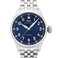 在飛比找momo購物網優惠-【IWC 萬國錶】大型飛行員藍面鏈帶款x43mm(IW329