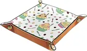 Vanity Dice Tray, Toilet Tank Storage Dice Tray, Resin Bathtub Dice Tray Bathroom Dice Tray, Cute Frozen Yogurt Cream Pattern