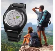 Liquid Watch Wrist Strap Compass Survival Hiking Trekking Navigation Waterproof
