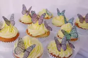 Butterfly Leopard Cake Topper 10pc Edible Jungle Wild Cat Party Africa Tiger