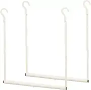STORAGE MANIAC Adjustable Closet Rod Hanging Clothes Heavy Duty Closet Extender