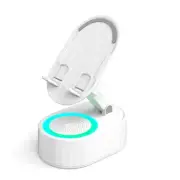 2X(3-In-1 Phone Holder Inductive Bluetooth Speaker Holder 360°Rotating9293