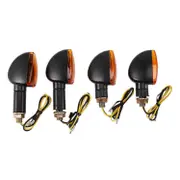 Motorcycle Turn Signal Indicator Light 12v Universal Compatible with Honda Suzuki Black yellow