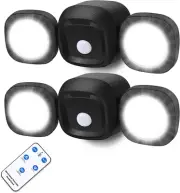 Battery-Operated Motion Sensor Lights Outdoor - Wireless LED Flood Lights with R