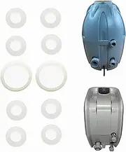 [Qincio] Connector Seal Gasket Air Pump Washer Fits for Bestway Coleman SaluSpa Lay-Z-spa A and B/C Inflatable Hot Tub Hearter Spa Replacement Parts(2A+8B/C)