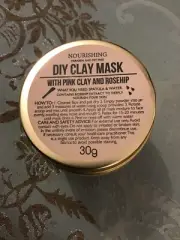 DIY Clay Mask With Pink Clay And Rosehip
