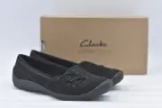 Women's Clarks Fiana Ease Flats in Black Size 9 Wide