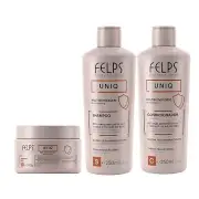 Kit Felps Uniq Shampoo 250mL, Conditioner 250mL And Mask 300g - 3x1
